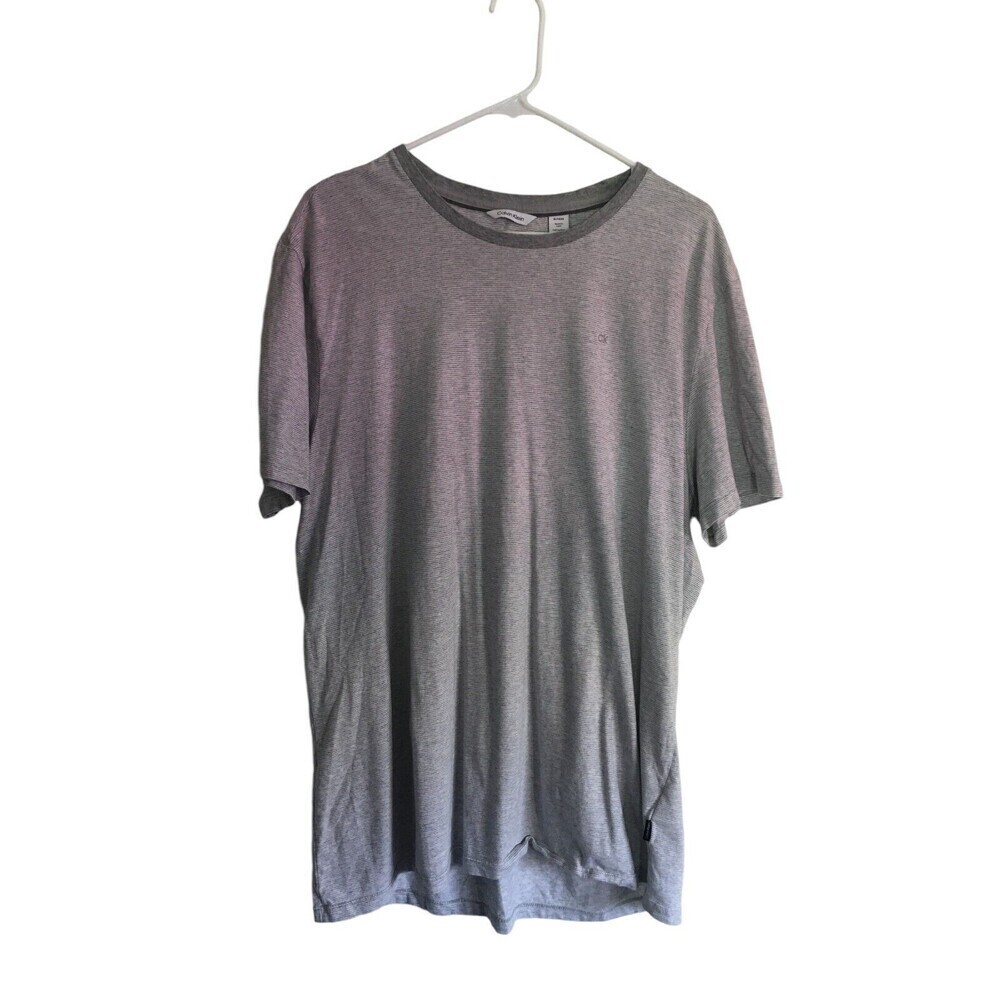 Calvin Klein Liquid Touch T-Shirt Men's Size XL Gray Short Sleeve Cotton
